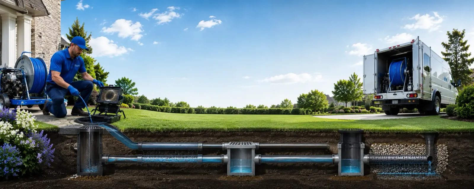 Outdoor drain cleaning information for Fairchild, WI